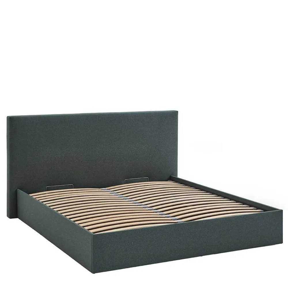 Wohnen Jugendbetten*Dunkelgrünes Bett mit Bettkasten - Arabos