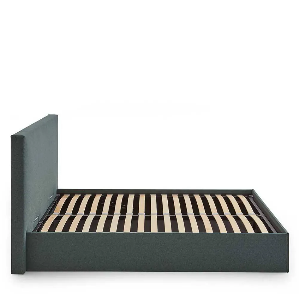 Wohnen Jugendbetten*Dunkelgrünes Bett mit Bettkasten - Arabos