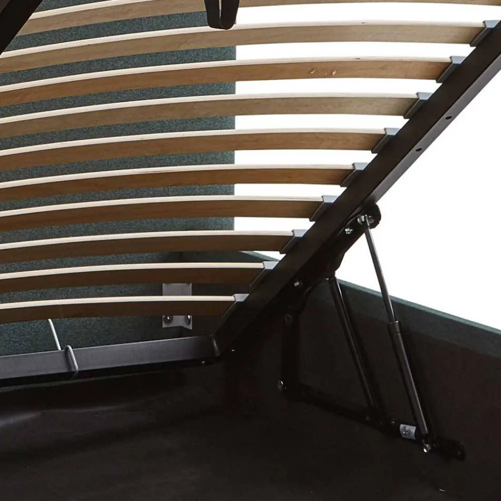 Wohnen Jugendbetten*Dunkelgrünes Bett mit Bettkasten - Arabos