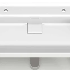 Wohnen Dunkelroter Waschtisch für zwei Armaturen - Exeler