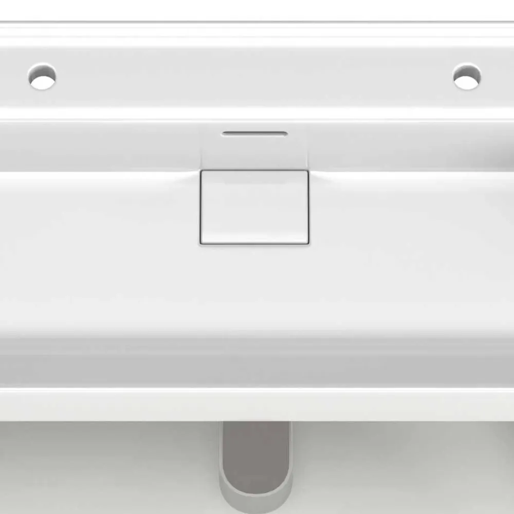 Wohnen Dunkelroter Waschtisch für zwei Armaturen - Exeler