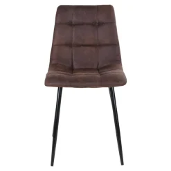 Wohnen Sitzgruppe|Küchen-Essgruppen*Dunkler Eiche Tisch & Stühle in Dunkelbraun - Jovena (siebenteilig)