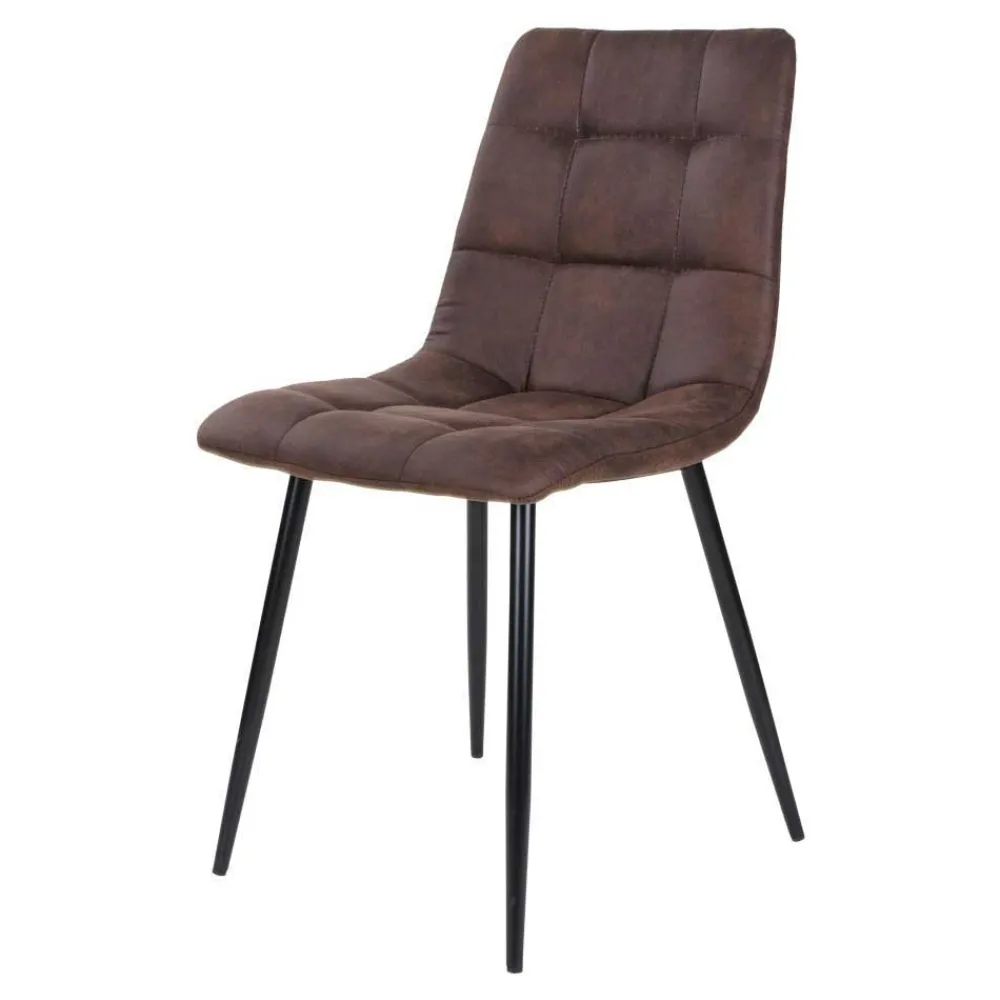 Wohnen Sitzgruppe|Küchen-Essgruppen*Dunkler Eiche Tisch & Stühle in Dunkelbraun - Jovena (siebenteilig)