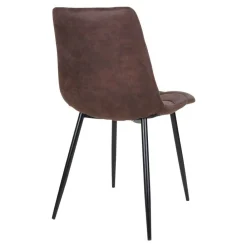 Wohnen Sitzgruppe|Küchen-Essgruppen*Dunkler Eiche Tisch & Stühle in Dunkelbraun - Jovena (siebenteilig)