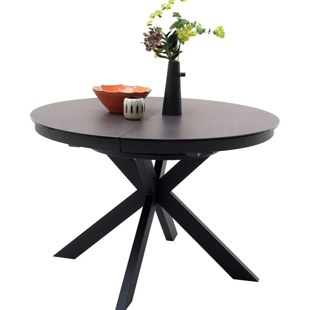 Wohnen Dunkler Esstisch mit Butterflyauszug - Exmonda