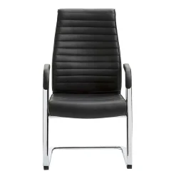 Wohnen Schwarze Möbel|Küchenstühle*Echtleder Schwingstuhl mit Armlehnen - Fieston