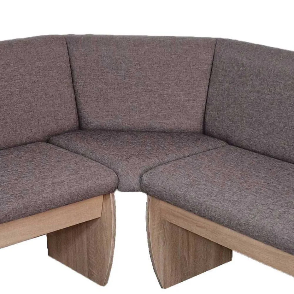 Wohnen Eckbank Gruppe in Braun - Yochana (vierteilig)