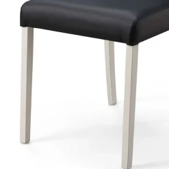 Wohnen Eckbank Gruppe in Schwarz Weiß - Enevo (vierteilig)