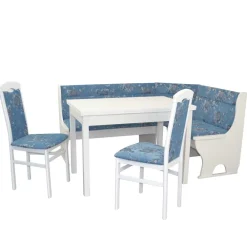 Wohnen Eckbank Sitzgruppe mit Blumen Muster - Jelanda (vierteilig)