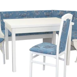 Wohnen Eckbank Sitzgruppe mit Blumen Muster - Jelanda (vierteilig)