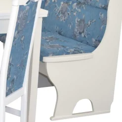 Wohnen Eckbank Sitzgruppe mit Blumen Muster - Jelanda (vierteilig)