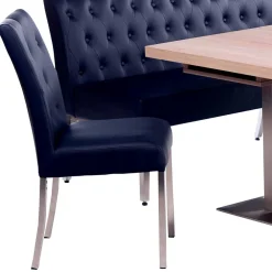 Wohnen Küchen-Essgruppen|Essgruppen*Eckbankgruppe in Dunkelblau - Curedo (vierteilig)