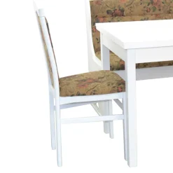 Wohnen Küchen-Essgruppen|Essgruppen*Eckbankgruppe in Weiß mit Brauntönen - Penal (vierteilig)