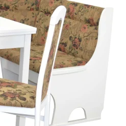 Wohnen Küchen-Essgruppen|Essgruppen*Eckbankgruppe in Weiß mit Brauntönen - Penal (vierteilig)