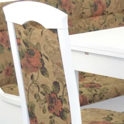 Wohnen Küchen-Essgruppen|Essgruppen*Eckbankgruppe in Weiß mit Brauntönen - Penal (vierteilig)