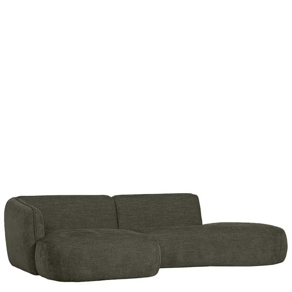 Wohnen Sofas|Sofa*Eckcouch in Graugrün Webstoff - Grover