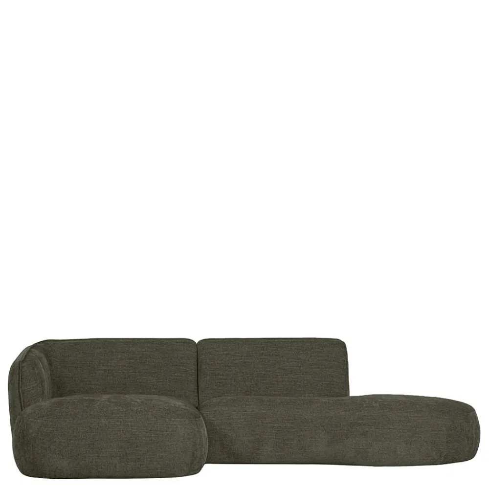 Wohnen Sofas|Sofa*Eckcouch in Graugrün Webstoff - Grover