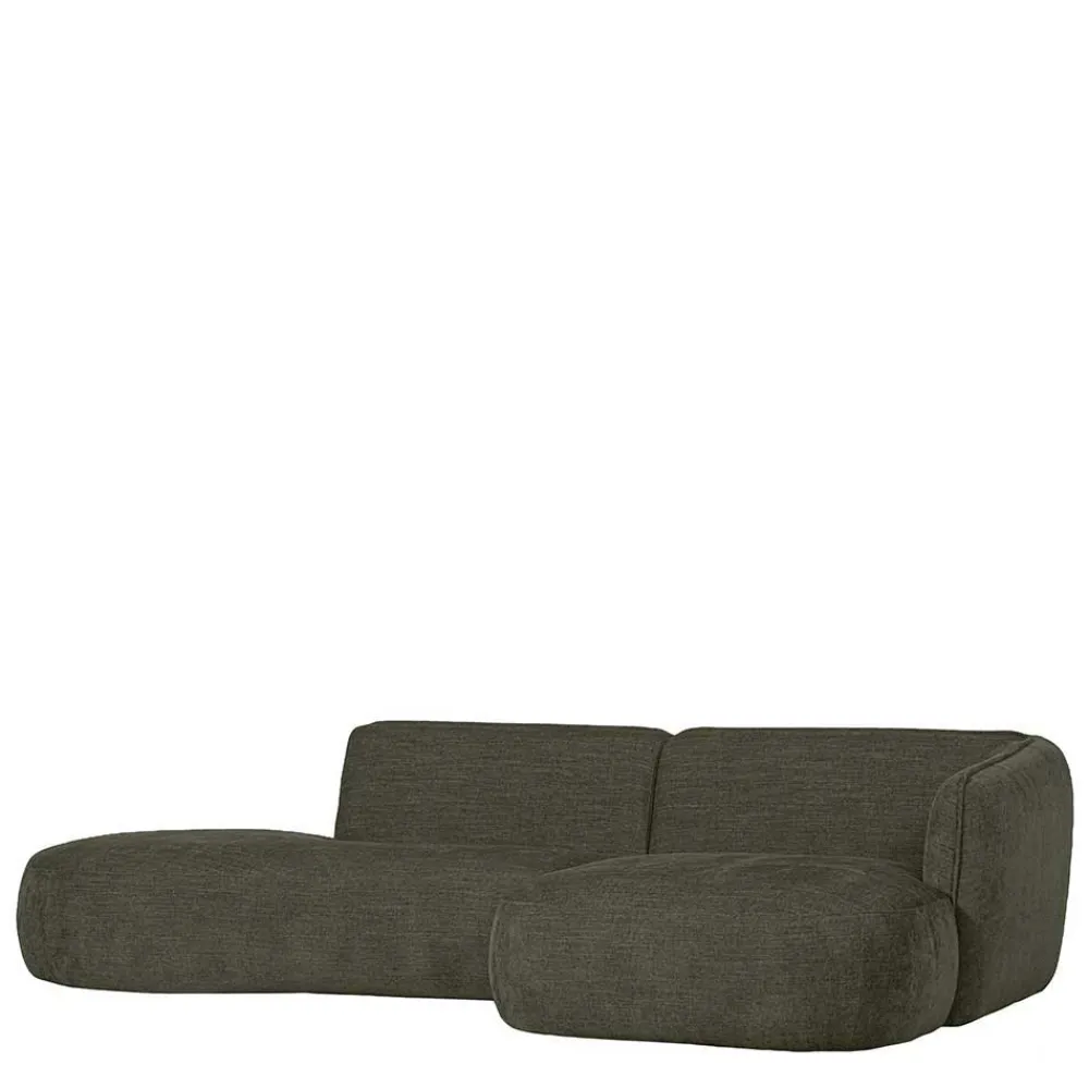 Wohnen Sofas|Sofa*Eckcouch in Graugrün Webstoff - Grover