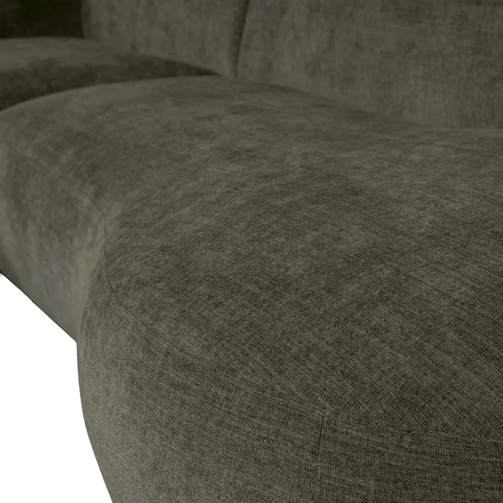 Wohnen Sofas|Sofa*Eckcouch in Graugrün Webstoff - Grover