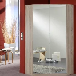 Wohnen Jugendzimmerschränke*Eckkleiderschrank in Eiche Sägerau Optik - Fabricus