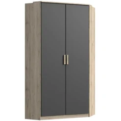 Wohnen Jugendzimmerschränke*Eckkleiderschrank in Eiche San Remo - Jilamenda