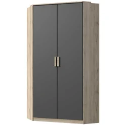 Wohnen Jugendzimmerschränke*Eckkleiderschrank in Eiche San Remo - Jilamenda