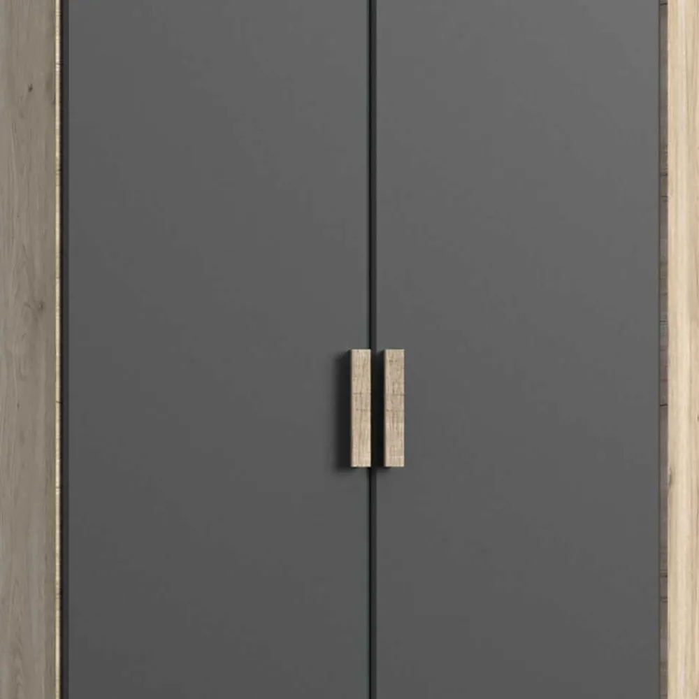 Wohnen Jugendzimmerschränke*Eckkleiderschrank in Eiche San Remo - Jilamenda