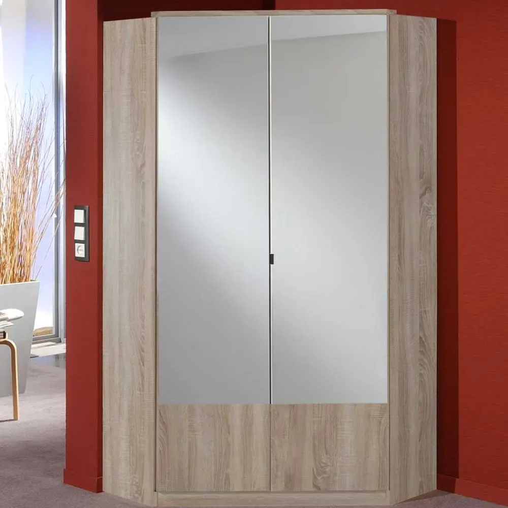 Wohnen Eckschrank Rommino in Eiche Sägerau