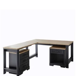 Wohnen Eckschreibtisch & Rollcontainer - Joe (dreiteilig)