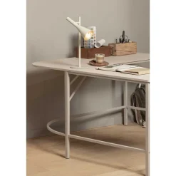 Wohnen Eckschreibtisch in Hellgrau - Barossio