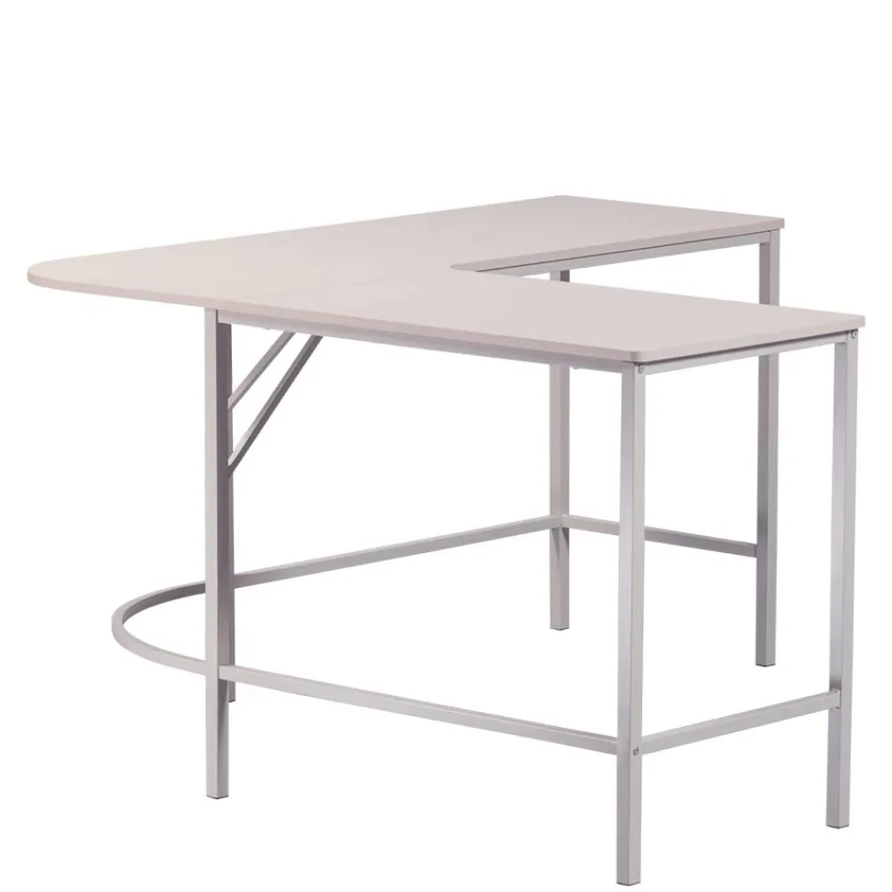 Wohnen Eckschreibtisch in Hellgrau - Barossio