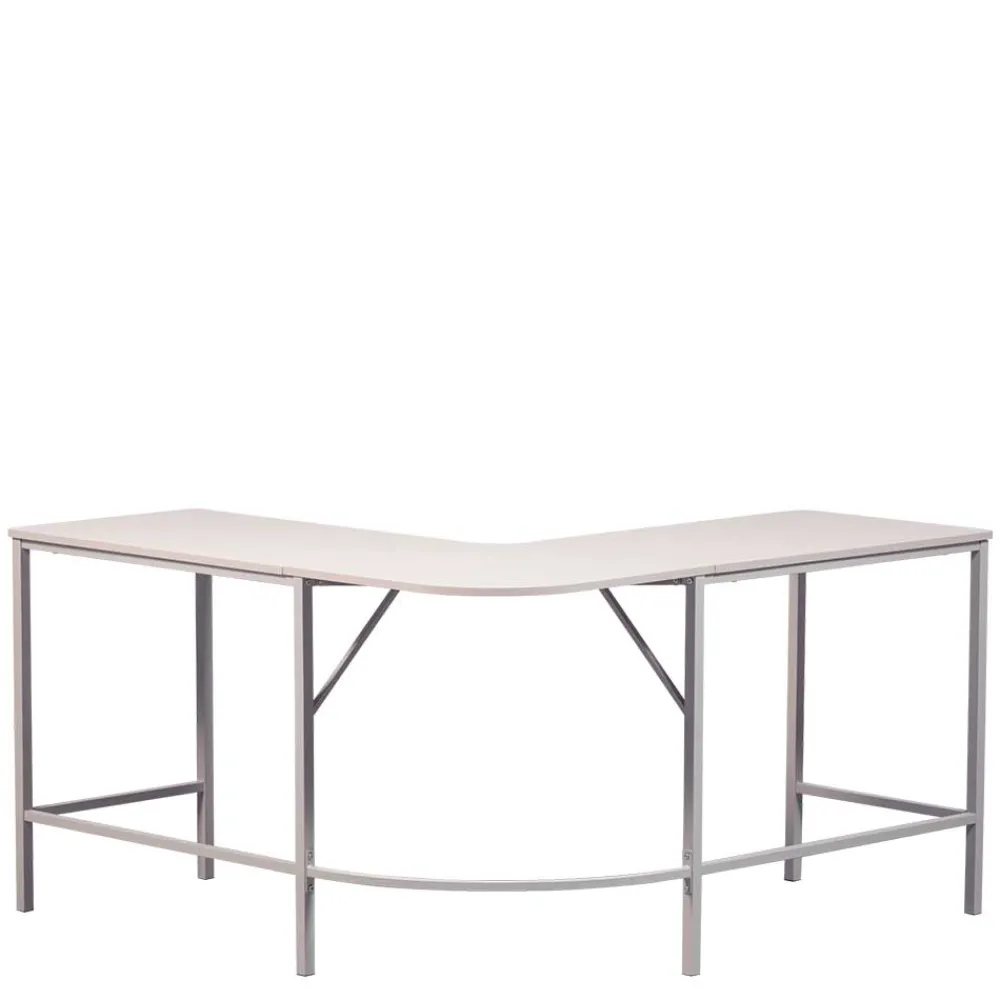 Wohnen Eckschreibtisch in Hellgrau - Barossio