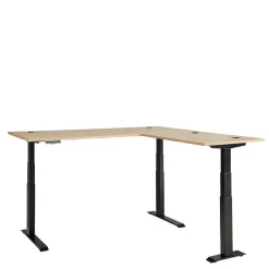 Wohnen Eckschreibtisch mit T Gestell - Kuetra