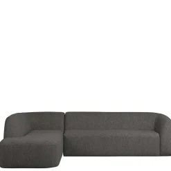 Wohnen Ecksofa in Schwarzgrau Chenille - Barat