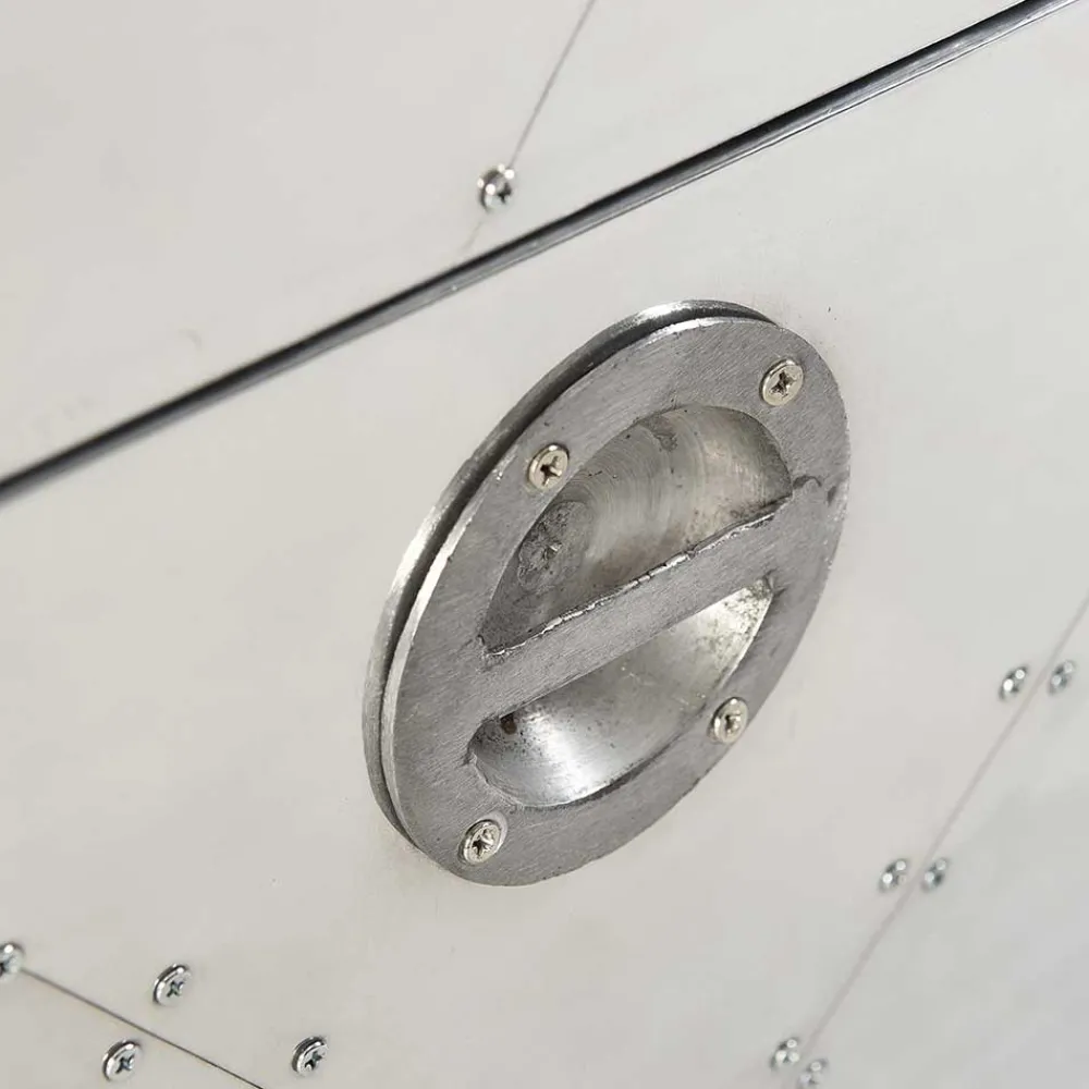 Wohnen Graue Möbel|Diele Komplett*Edle Design Flurmöbel in Silber - Pilot (sechsteilig)