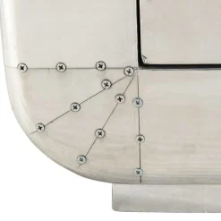 Wohnen Graue Möbel|Diele Komplett*Edle Design Flurmöbel in Silber - Pilot (sechsteilig)