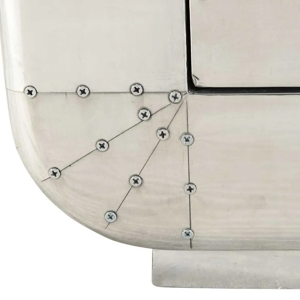 Wohnen Graue Möbel|Diele Komplett*Edle Design Flurmöbel in Silber - Pilot (sechsteilig)