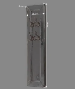 Wohnen Graue Möbel|Diele Komplett*Edle Design Flurmöbel in Silber - Pilot (sechsteilig)