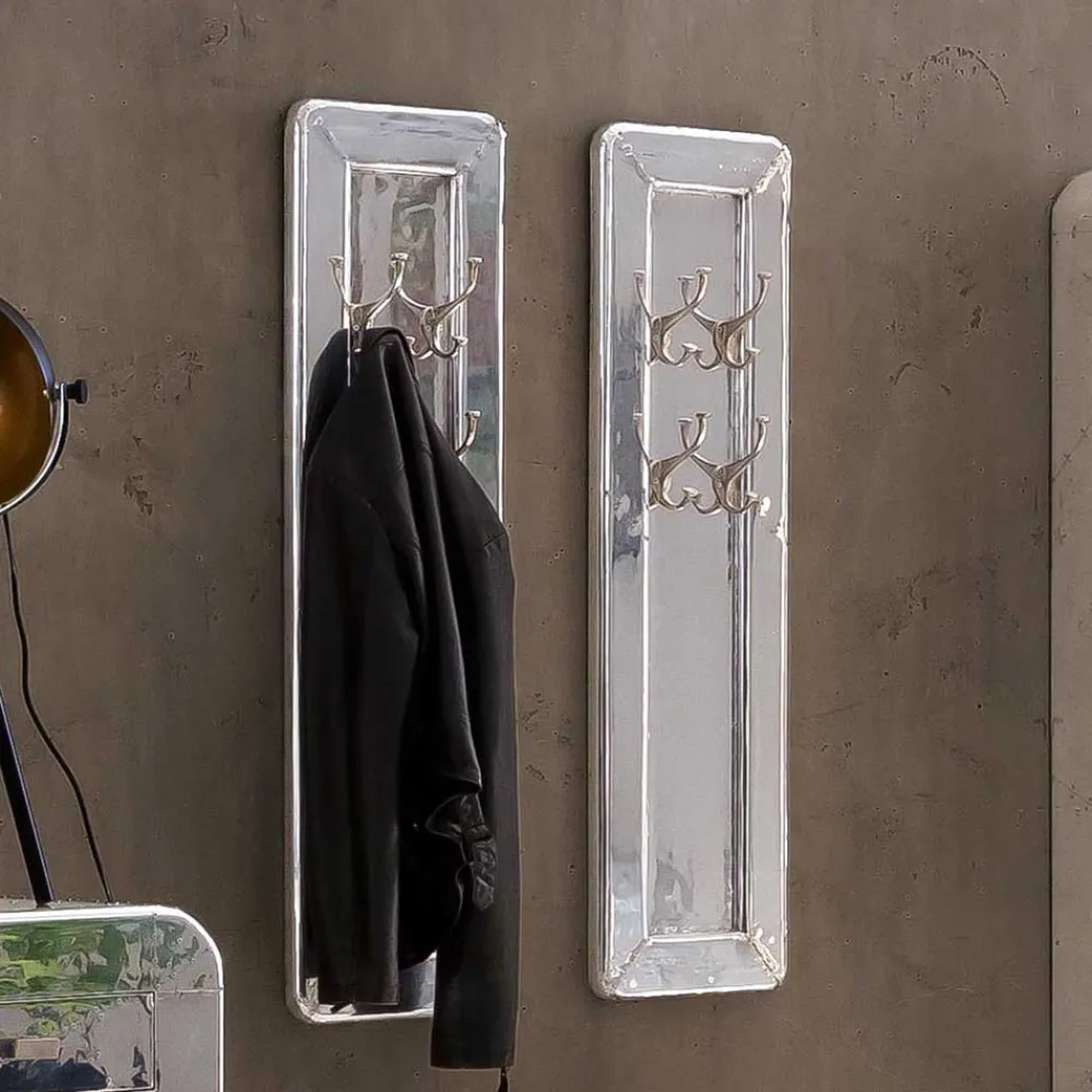 Wohnen Graue Möbel|Diele Komplett*Edle Design Flurmöbel in Silber - Pilot (sechsteilig)