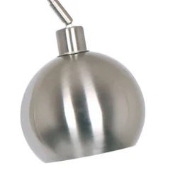 Wohnen Edle Stehleuchte in matter Edelstahl Optik - Olenora