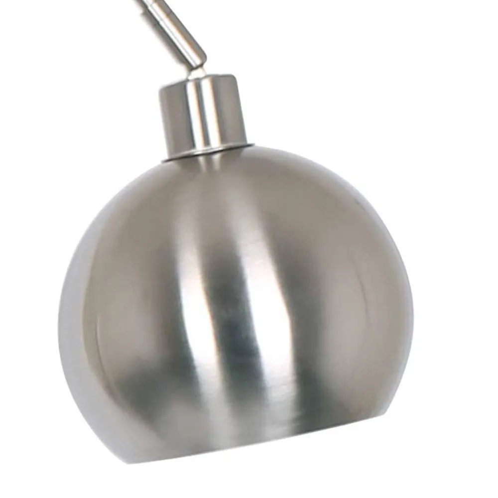 Wohnen Edle Stehleuchte in matter Edelstahl Optik - Olenora