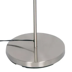 Wohnen Edle Stehleuchte in matter Edelstahl Optik - Olenora