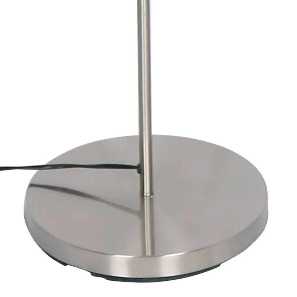 Wohnen Edle Stehleuchte in matter Edelstahl Optik - Olenora