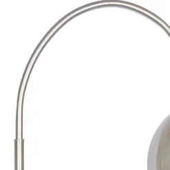 Wohnen Edle Stehleuchte in matter Edelstahl Optik - Olenora