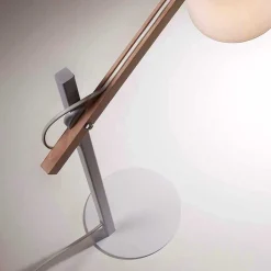 Wohnen Lampen & Leuchten*Edle Tischlampe in Weiß & Buche - Oregana