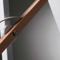 Wohnen Lampen & Leuchten*Edle Tischlampe in Weiß & Buche - Oregana