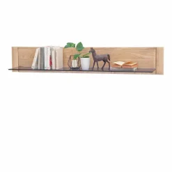 Wohnen Edle Wohnwand in Eiche Bianco - Vernella (vierteilig)