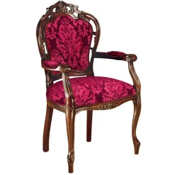 Wohnen Barock Möbel*Edler Armlehnenstuhl im Barock Stil - Ursanna