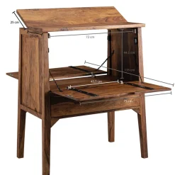 Wohnen Edler Barschrank aus Sheesham Massivholz - Finaly