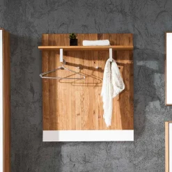 Wohnen Edles Garderobenpaneel aus Wildeiche & Glas - Mandrey